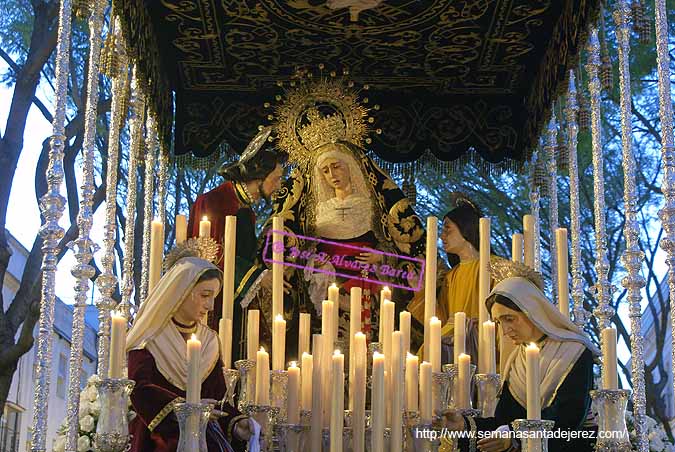 Paso de palio del Duelo de Nuestra Señora de la Piedad