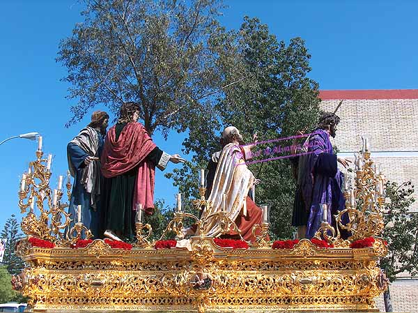 Paso de Misterio del Santísimo Cristo de la Clemencia en la Traición de Judas