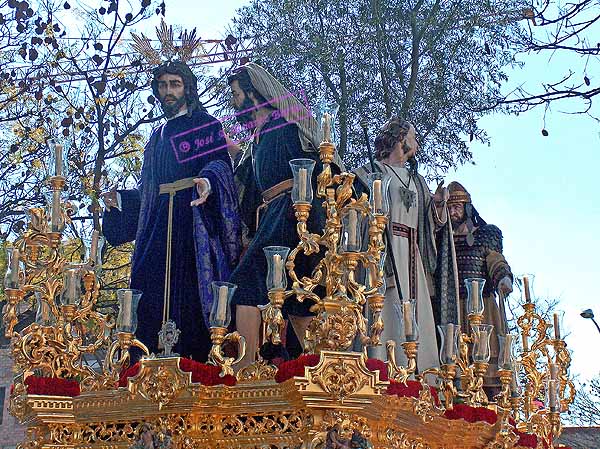 Paso de Misterio del Santísimo Cristo de la Clemencia en la Traición de Judas