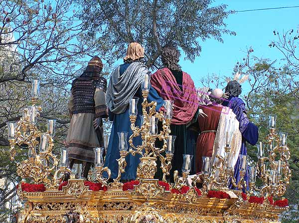 Paso de Misterio del Santísimo Cristo de la Clemencia en la Traición de Judas