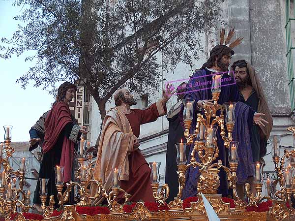 Paso de Misterio del Santísimo Cristo de la Clemencia en la Traición de Judas