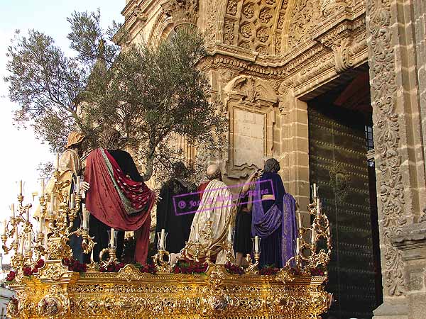 Paso de Misterio del Santísimo Cristo de la Clemencia en la Traición de Judas