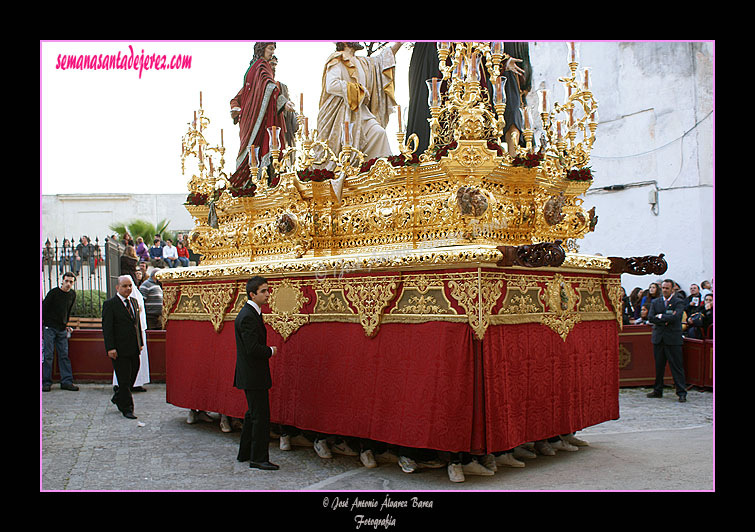 Paso de Misterio del Santísimo Cristo de la Clemencia en la Traición de Judas