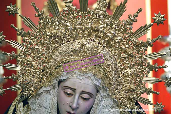 Detalle de la ráfaga de María Santísima del Consuelo