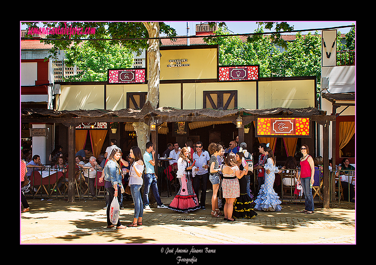 Caseta de la Hermandad del Consuelo del Pelirón. Feria del Caballo 2012