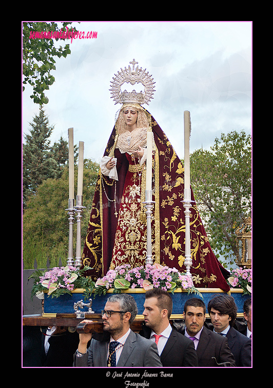 Rosario vespertino de María Santísima de las Mercedes desde el Centro de Mayores de la Granja con motivo de su festividad (23 de septiembre de 2012) 