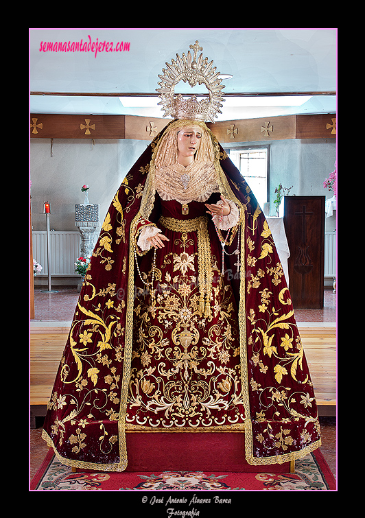 Besamanos de María Santísima de las Mercedes en el Centro de Mayores de la Granja por su festividad (23 de septiembre de 2012)