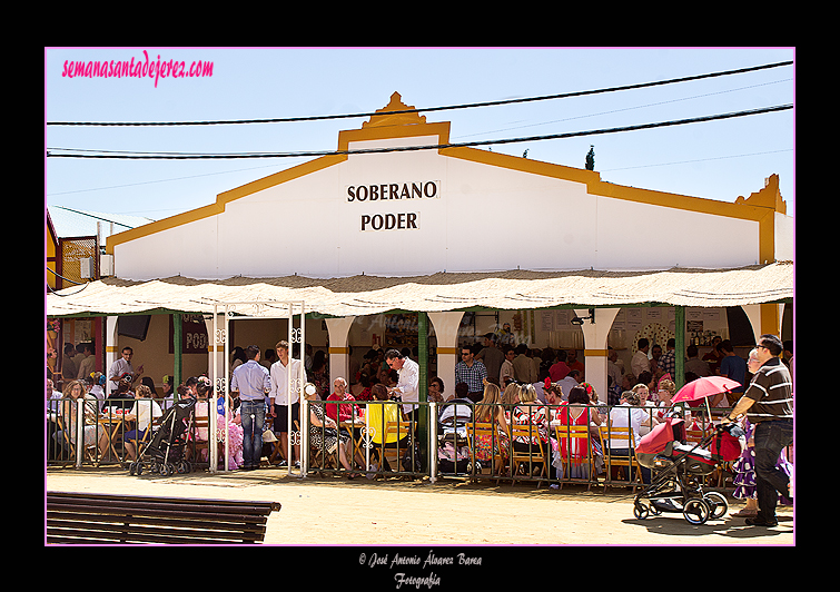 Caseta de la Hermandad del Soberano Poder. Feria del Caballo 2012