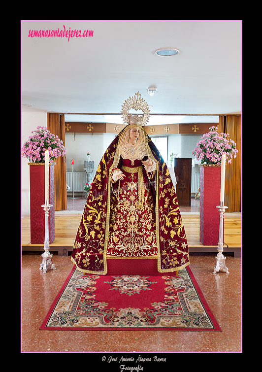 Besamanos de María Santísima de las Mercedes en el Centro de Mayores de la Granja por su festividad (23 de septiembre de 2012)