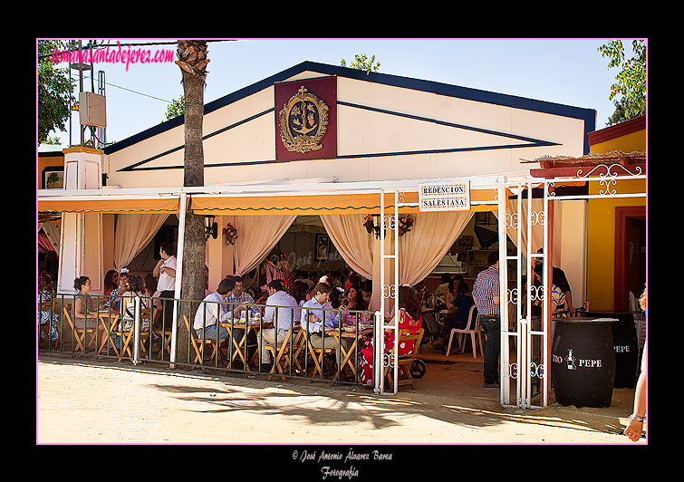 Caseta de la Hermandad de la Redención Salesiana. Feria del Caballo 2012