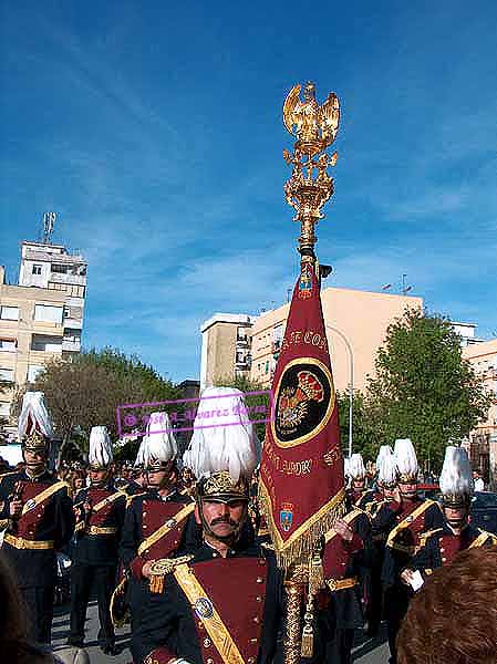 Antiguo Banderin de la Banda de Corneta y Tambores del Stmo.Cristo del Amor de El Puerto de Sta.Maria (Cádiz)