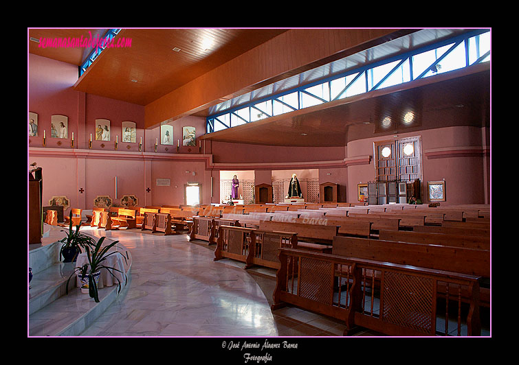 Interior del Santuario de Maria Auxiliadora