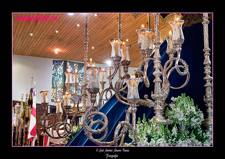 Candelabros de cola del Paso de palio de María Santísima Refugio de los Pecadores