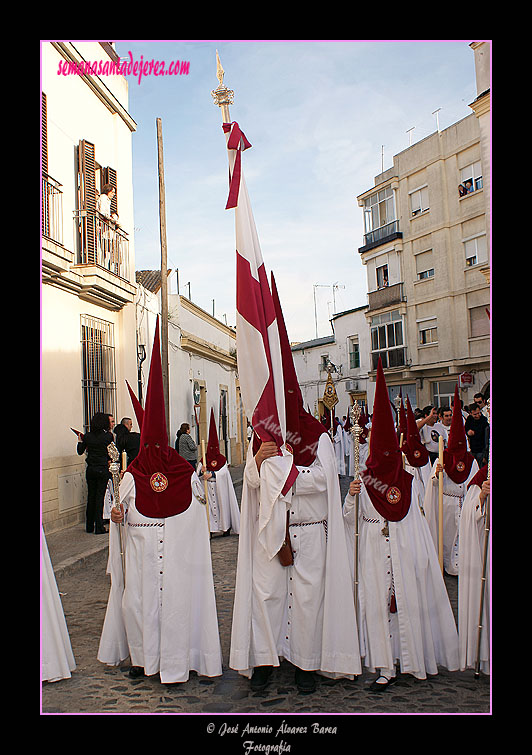 Bandera del Señor de la Hermandad de la Paz de Fátima