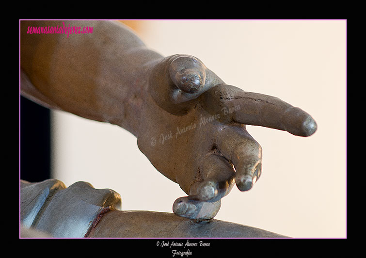 Mano izquierda del Santísimo Cristo de Humildad y Paciencia