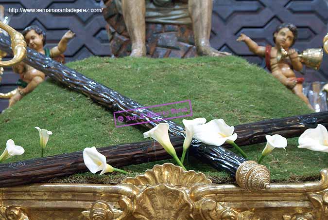 Cesped en el monte del Paso de Misterio del Santisimo Cristo de Humildad y Paciencia