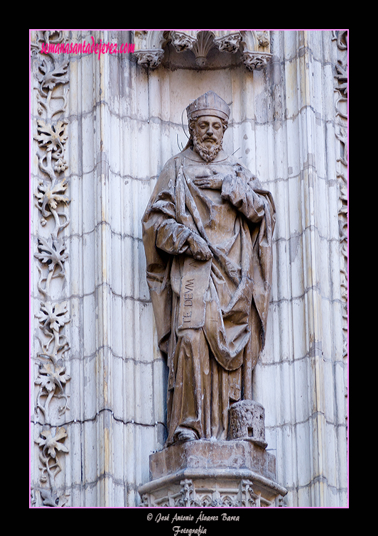 San Ambrosio - Padre de la Iglesia (Portada de la Asunción - Catedral de Sevilla)